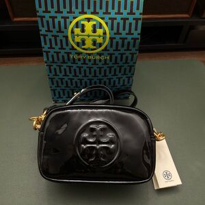 Tory Burch Perry Bombe Patent Mini Bag - Cowhide Leather, Patent Finish